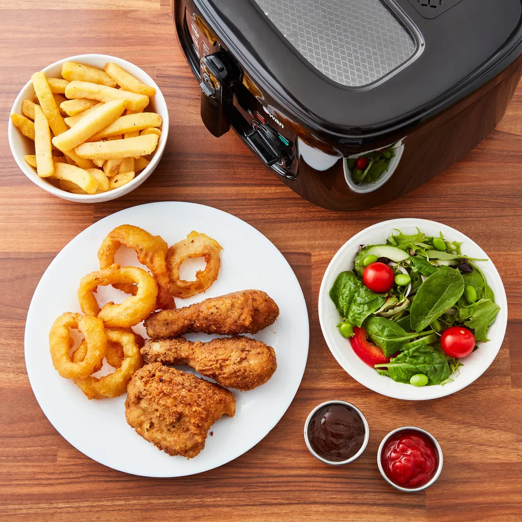 Swan 2.5L Square Black Fryer