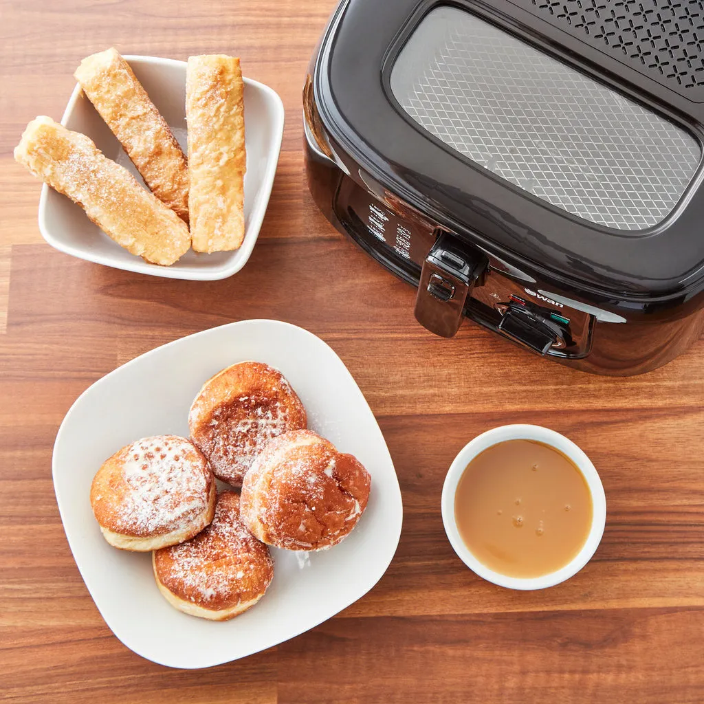 Swan 2.5L Square Black Fryer