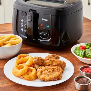 Swan 2.5L Square Black Fryer