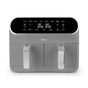 Swan Retro Double 8 L Stand-alone 1700 W Hot air fryer Grey