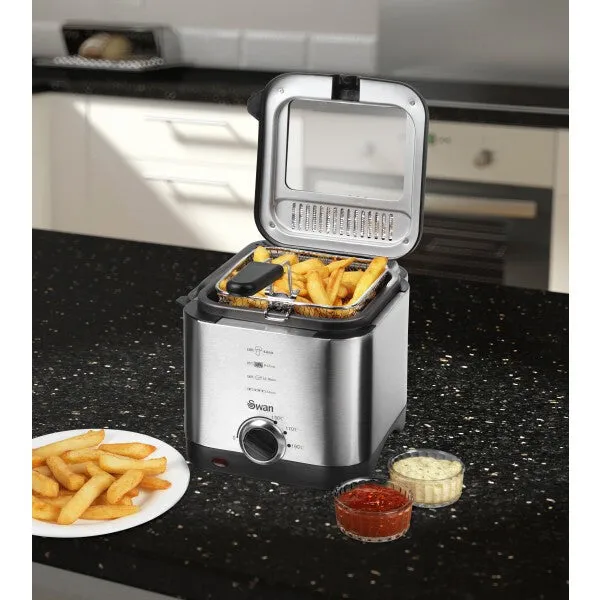 Swan SD6060N fryer Single 1.5 L Stand-alone 900 W Black, Stainless steel