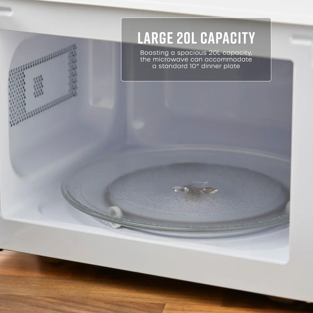 Swan SM4420WHT microwave White Solo microwave Countertop 20 L 700 W