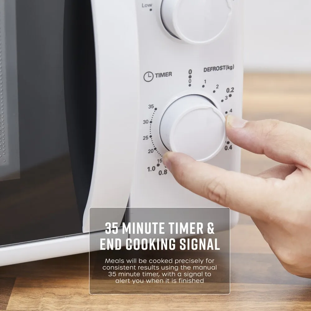 Swan SM4420WHT microwave White Solo microwave Countertop 20 L 700 W