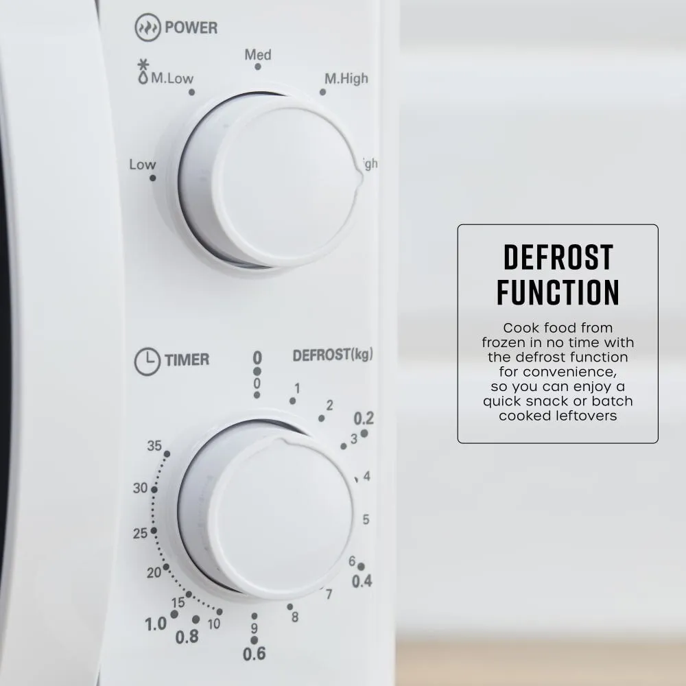 Swan SM4420WHT microwave White Solo microwave Countertop 20 L 700 W