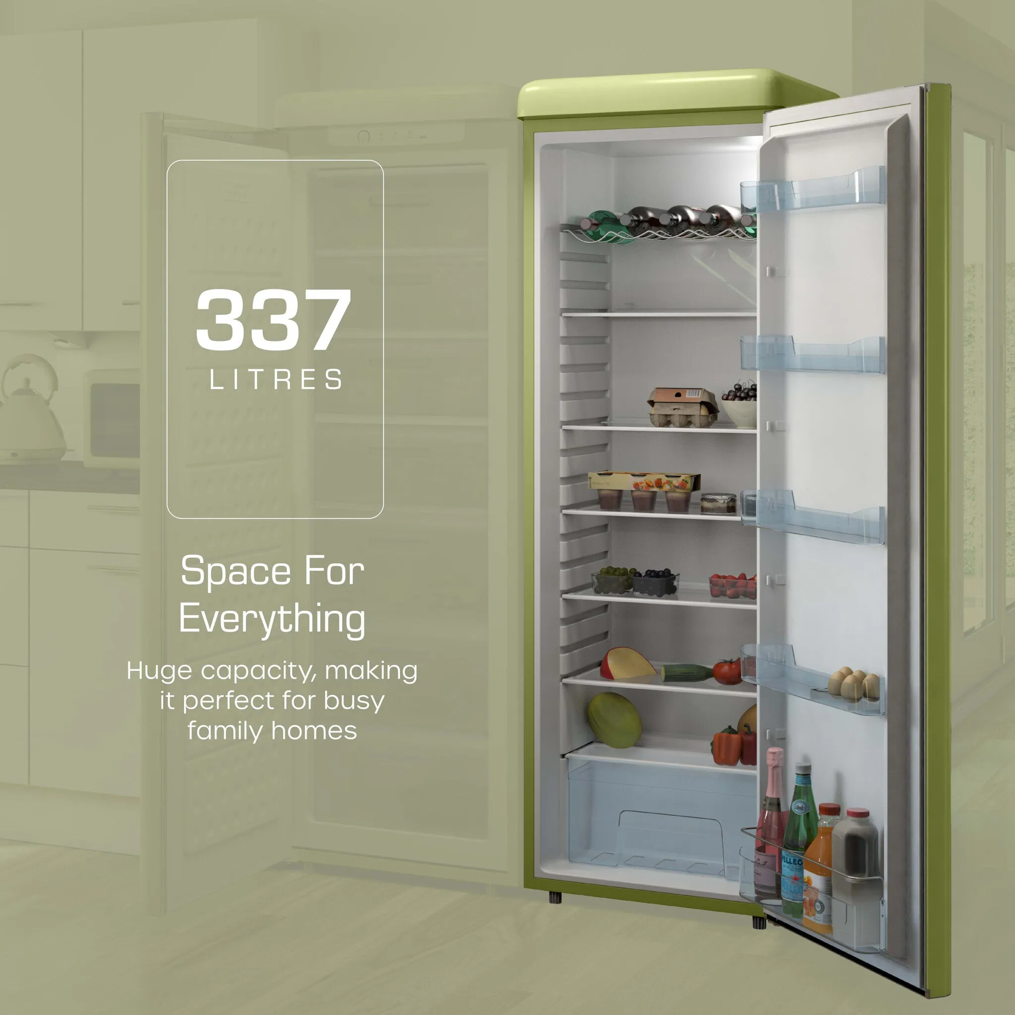 Swan SR11050GNE fridge Freestanding 337 L E Green