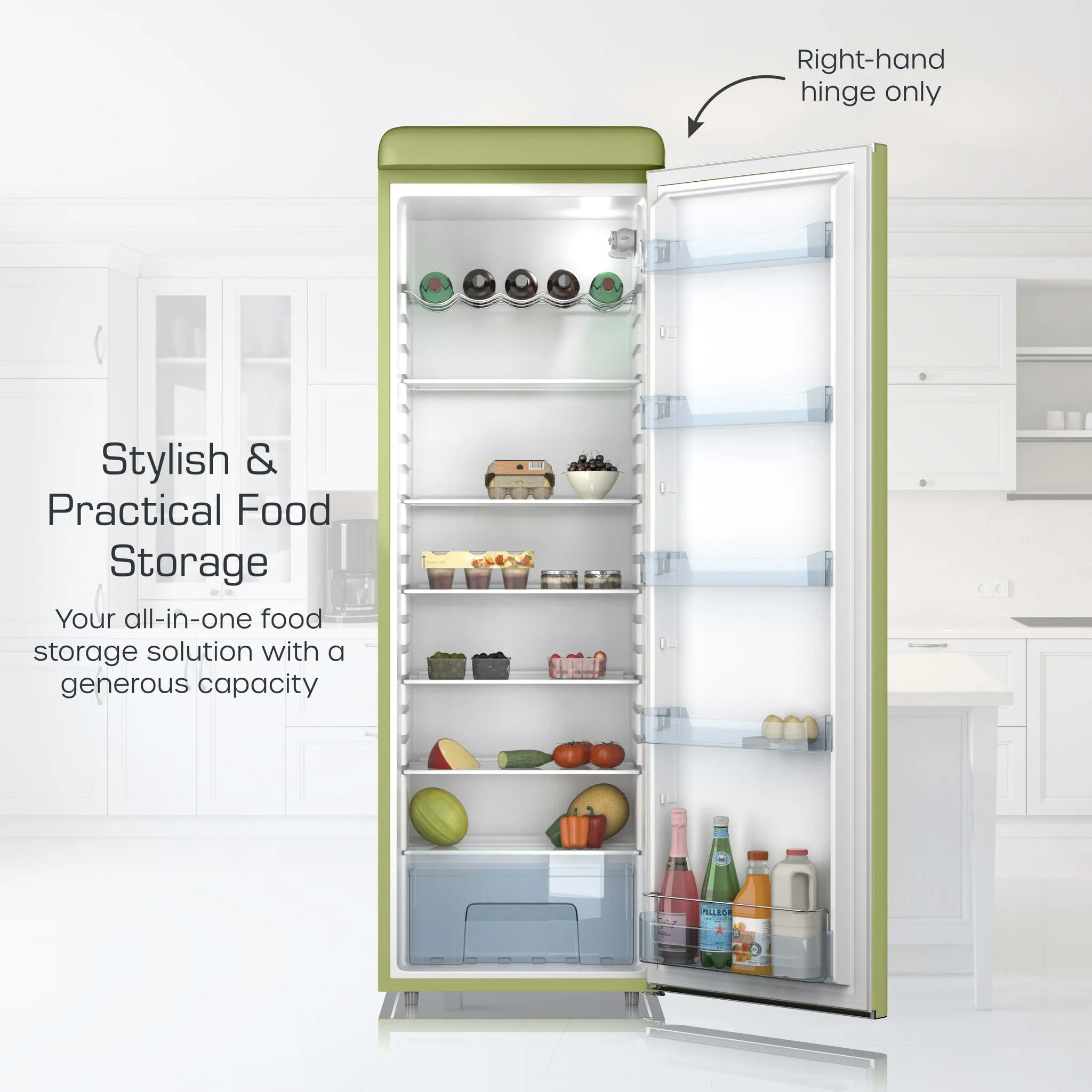 Swan SR11050GNE fridge Freestanding 337 L E Green