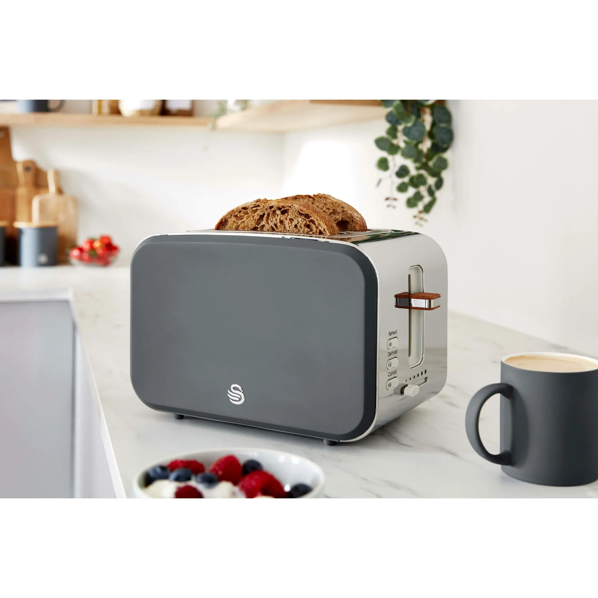 Swan ST14610GRYN toaster 6 2 slice(s) 900 W Grey