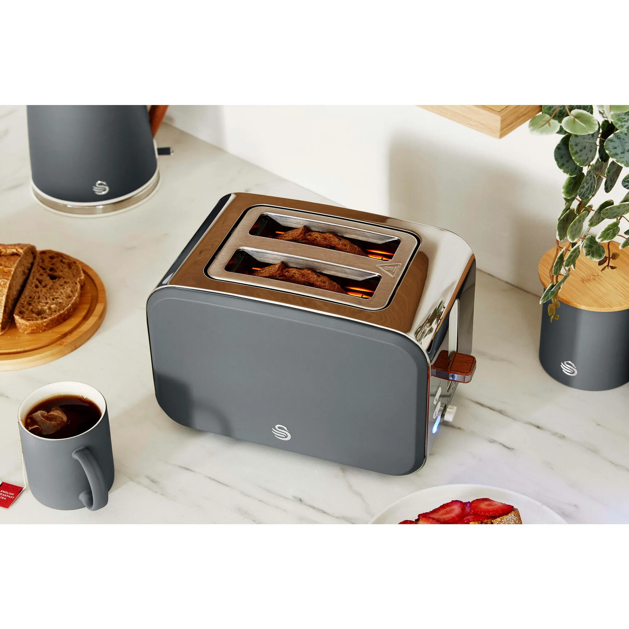 Swan ST14610GRYN toaster 6 2 slice(s) 900 W Grey