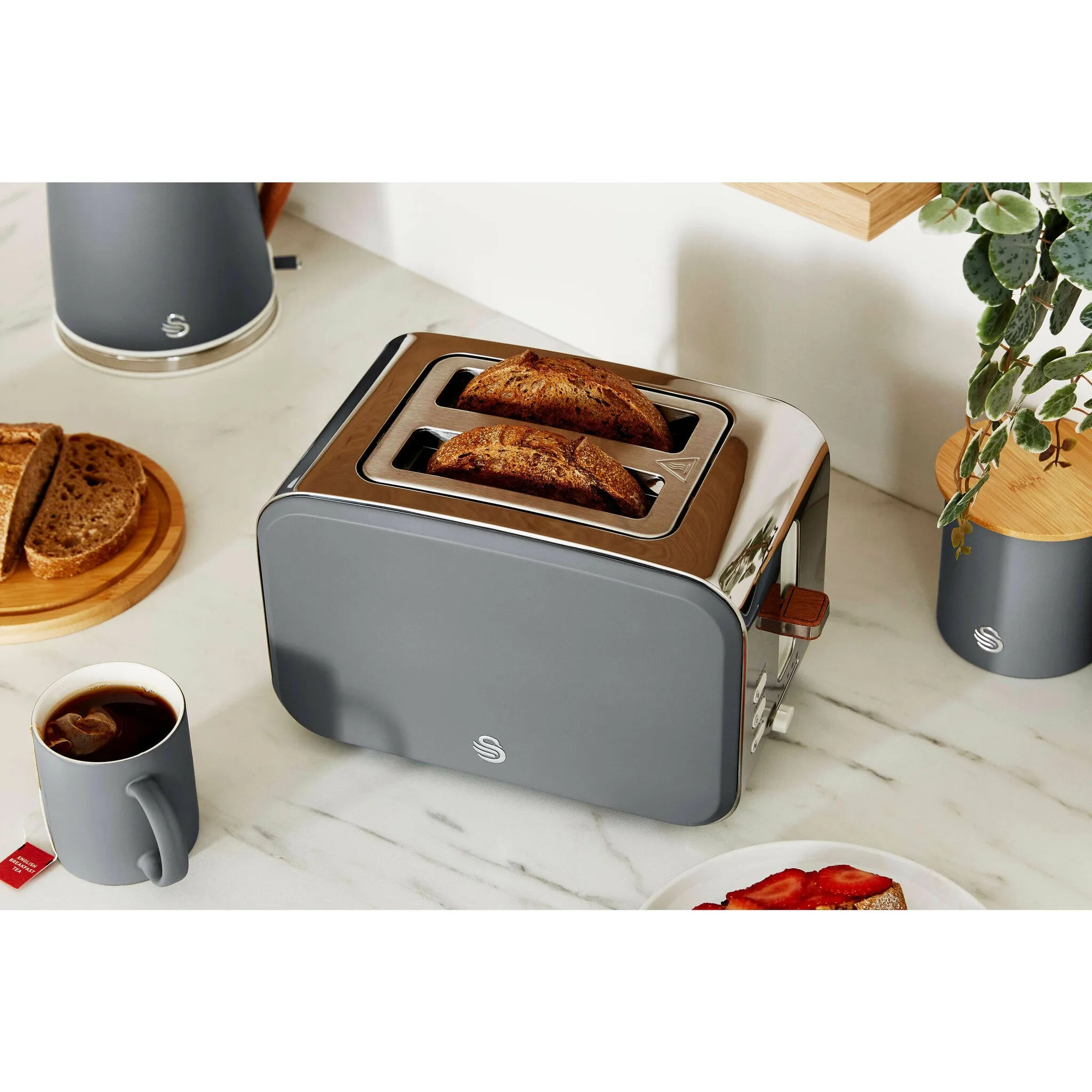 Swan ST14610GRYN toaster 6 2 slice(s) 900 W Grey
