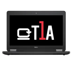 T1A Dell Latitude E5250 12.5" Refurbished Laptop - Intel Core i5-5200U, 8GB RAM, 128GB SSD, Windows 10 Pro, Black