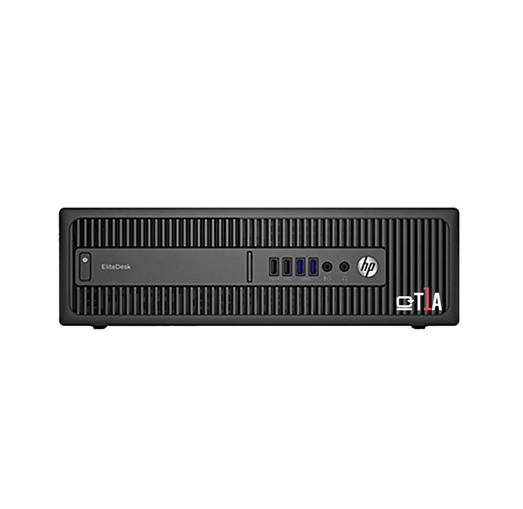 T1A HP EliteDesk 800 G2 Refurbished Intel Core i5 i5-6500 16 GB DDR4-SDRAM 240 GB SSD Windows 10 Pro SFF PC Black