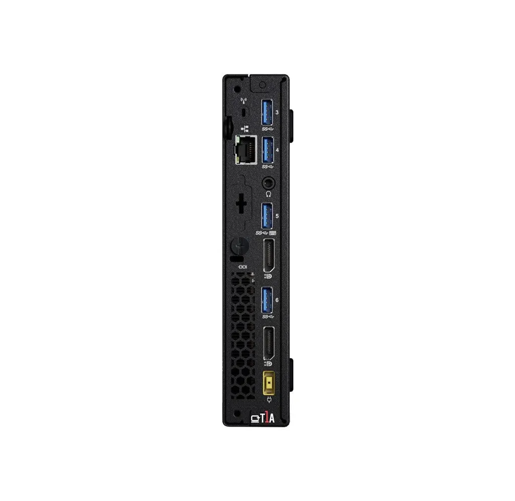 T1A Lenovo ThinkCentre M900q Refurbished Intel Core i5 i5-6500T 8 GB DDR4-SDRAM 128 GB SSD Windows 10 Pro Mini PC Black