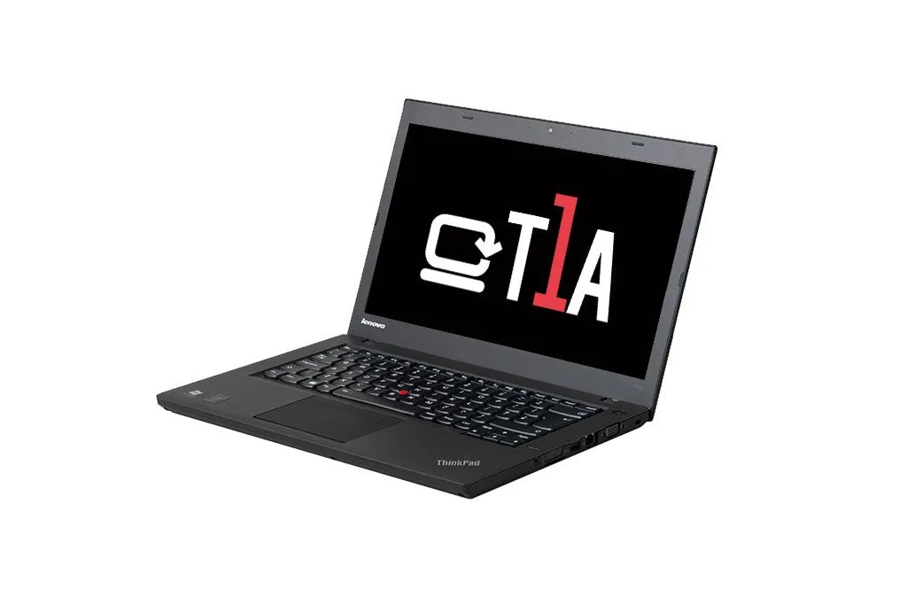 T1A Lenovo ThinkPad T440 14" Refurbished Laptop - Intel Core i5-4300U, 8GB RAM, 180GB SSD, Windows 10 Pro, Black