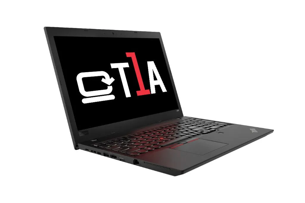 T1A Lenovo ThinkPad T580 15.6" Refurbished Laptop - Intel Core i5-8250U, 8GB RAM, 256GB SSD, Windows 10 Pro, Black