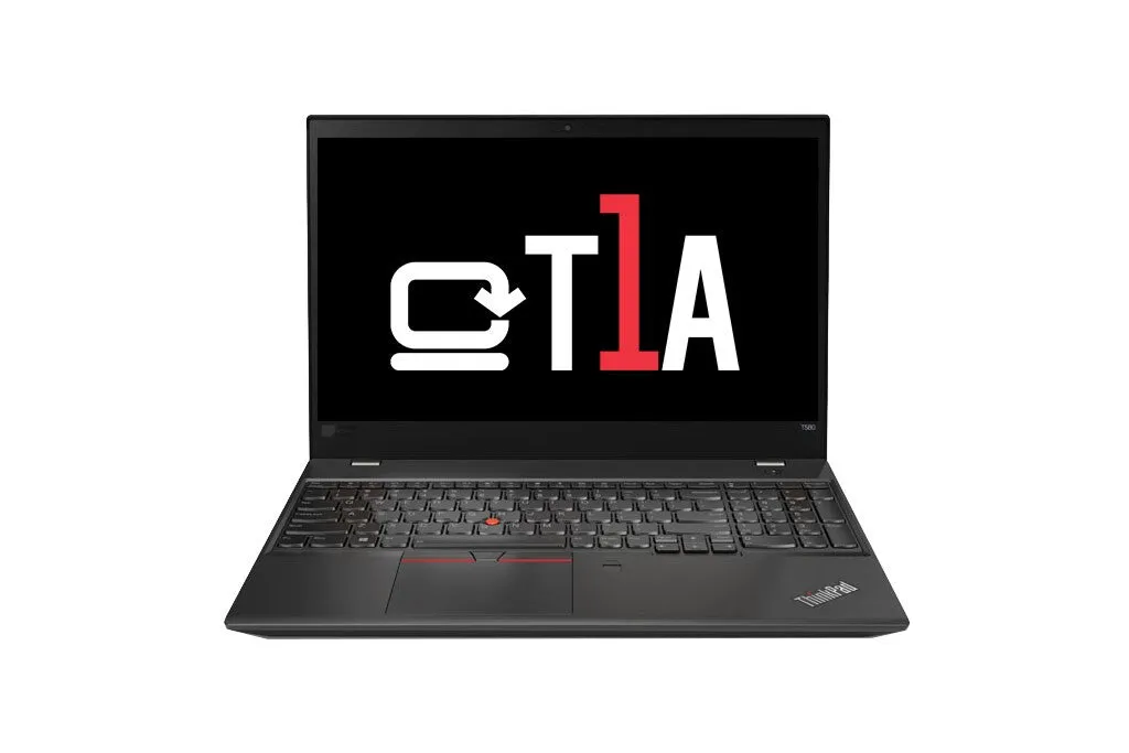 T1A Lenovo ThinkPad T580 15.6" Refurbished Laptop - Intel Core i5-8250U, 8GB RAM, 256GB SSD, Windows 10 Pro, Black