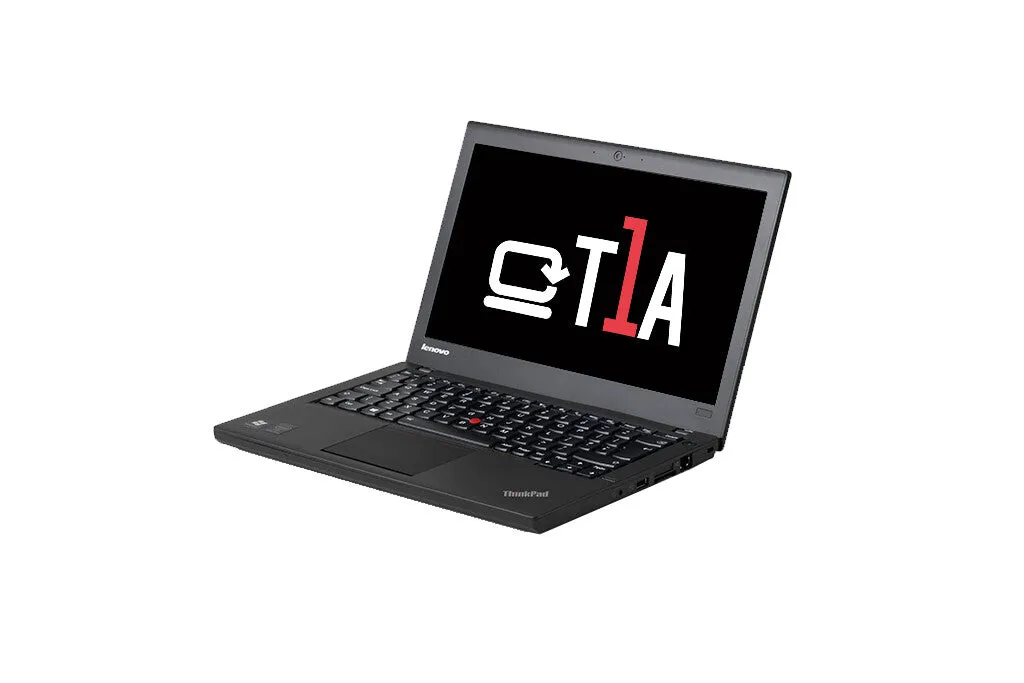 T1A Lenovo ThinkPad X240 12.5" Refurbished Laptop - Intel Core i5-4300U, 4GB RAM, 240GB SSD, Windows 10 Pro, Black