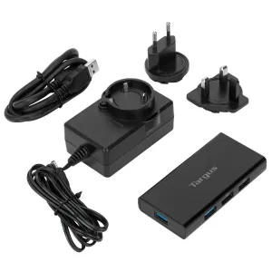 Targus ACH225EU interface hub USB 3.2 Gen 1 (3.1 Gen 1) Type-A Black
