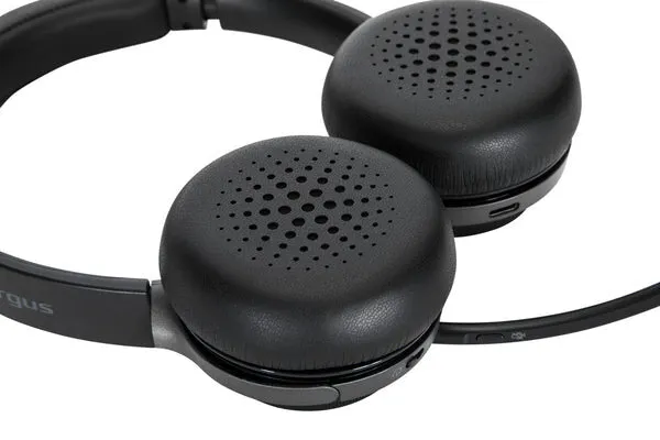 Targus AEH104GL headphones/headset Wired & Wireless Head-band Calls/Music USB Type-C Bluetooth Black