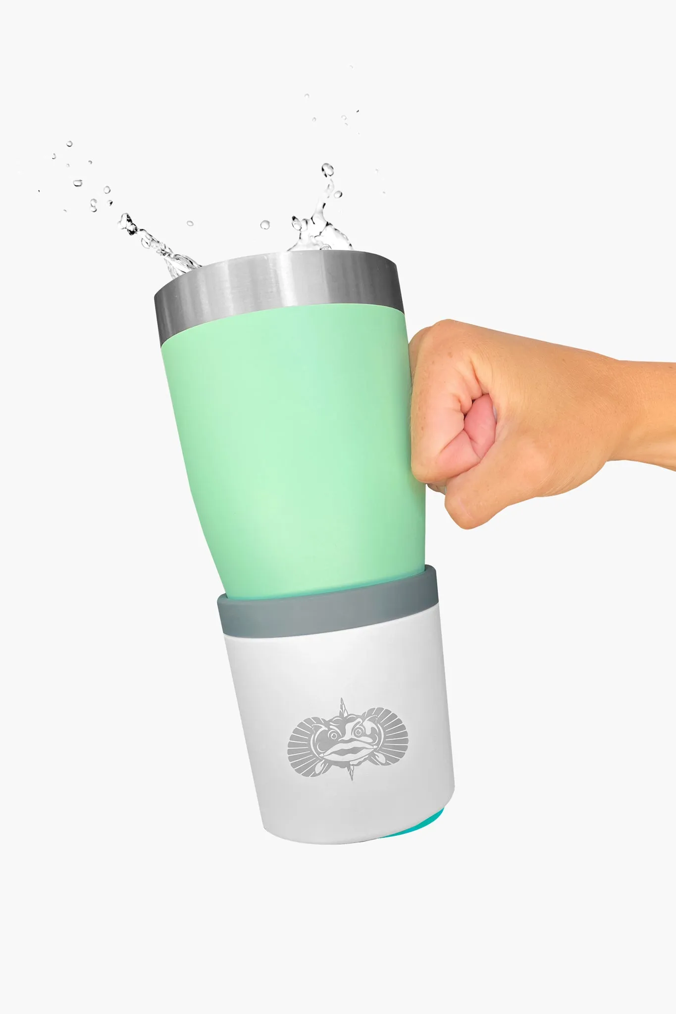 Teal Toadfish Anchor Non-tipping Cup Holder