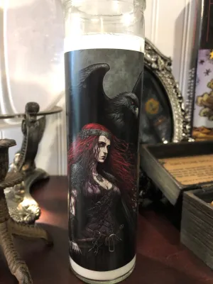 The Morrigan Devotional Candle