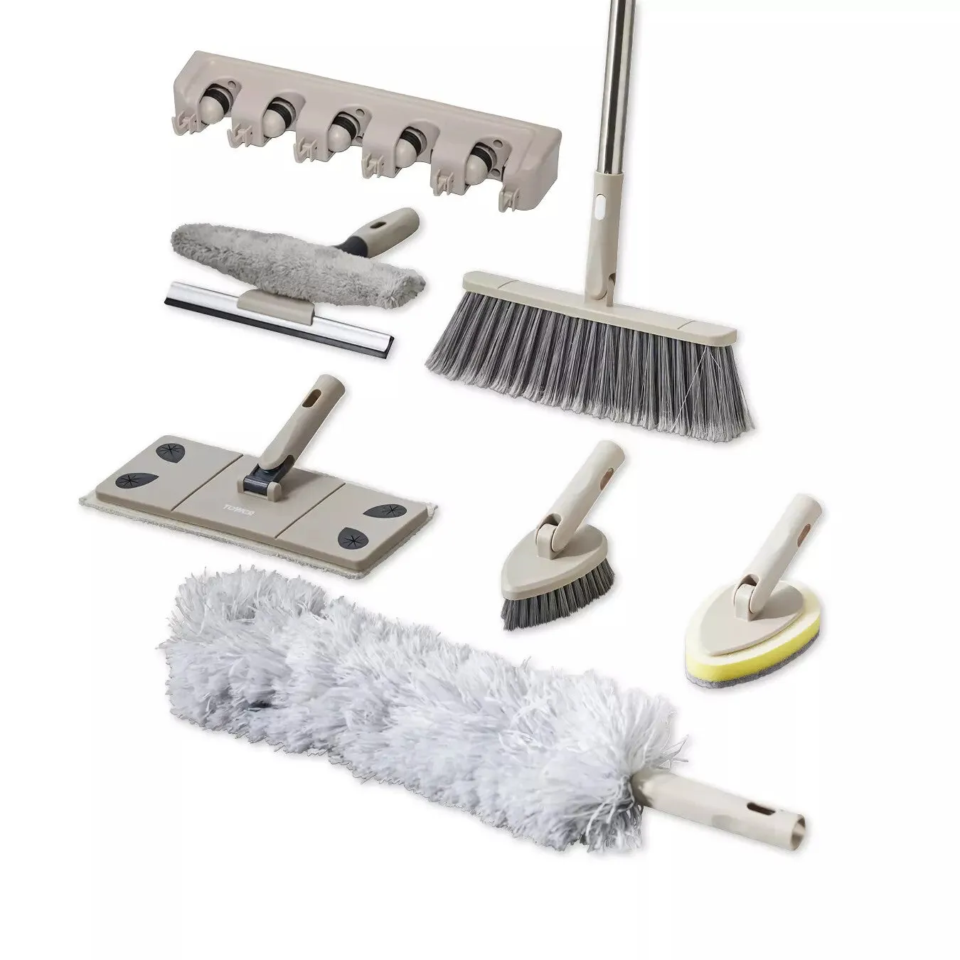 Tower 8 Piece Clean & Storage Set - Latte
