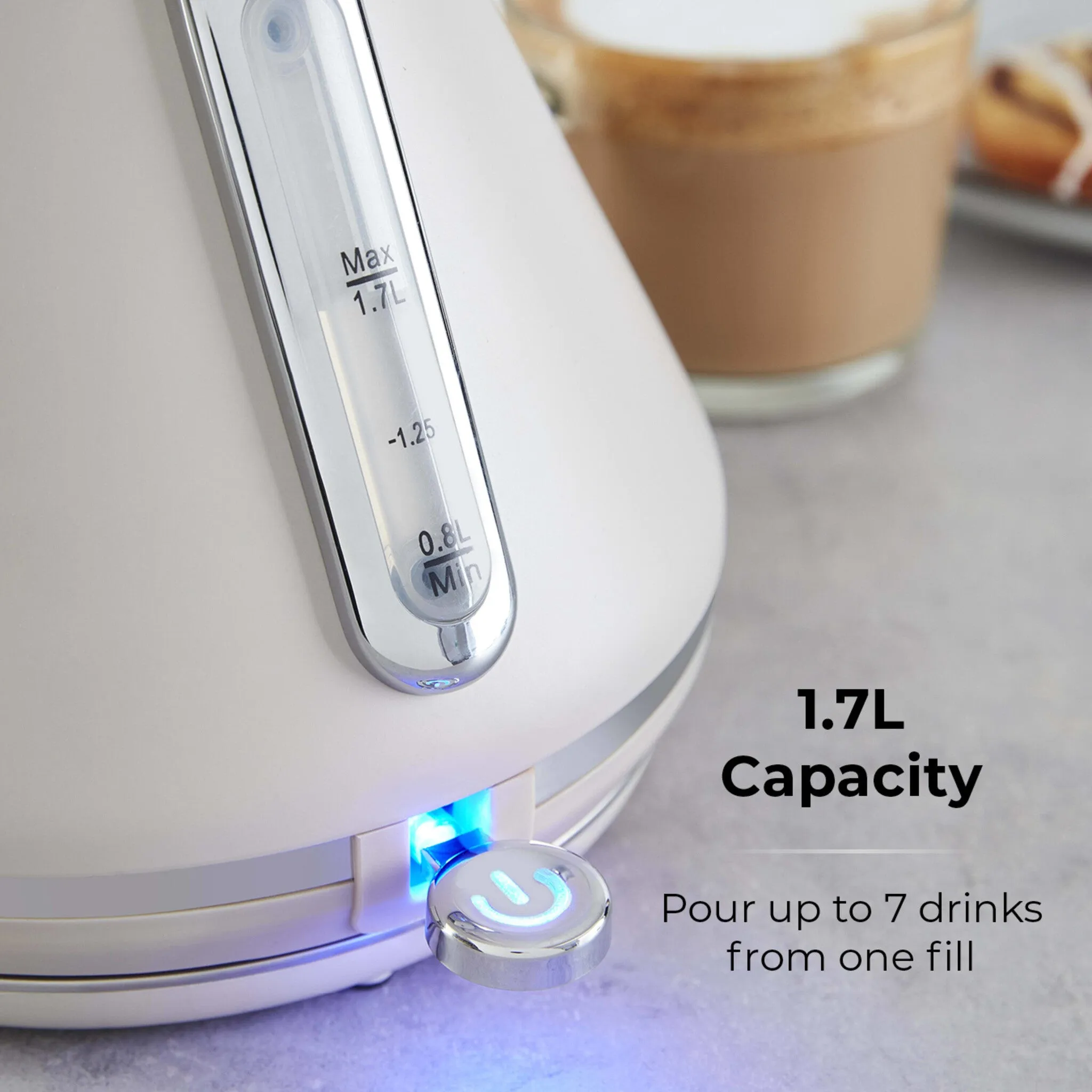 Tower Cavaletto 3KW 1.7 Litre Pyramid Kettle Latte