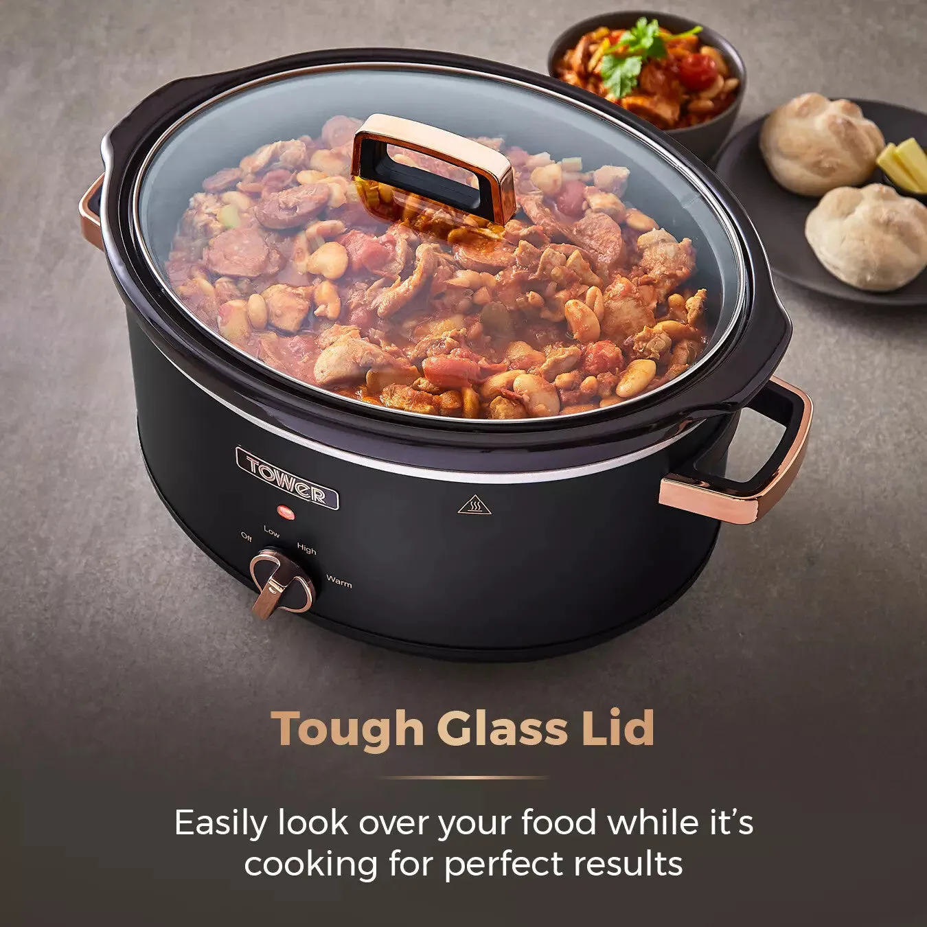 Tower Cavaletto 6.5 Litre Slow Cooker Black