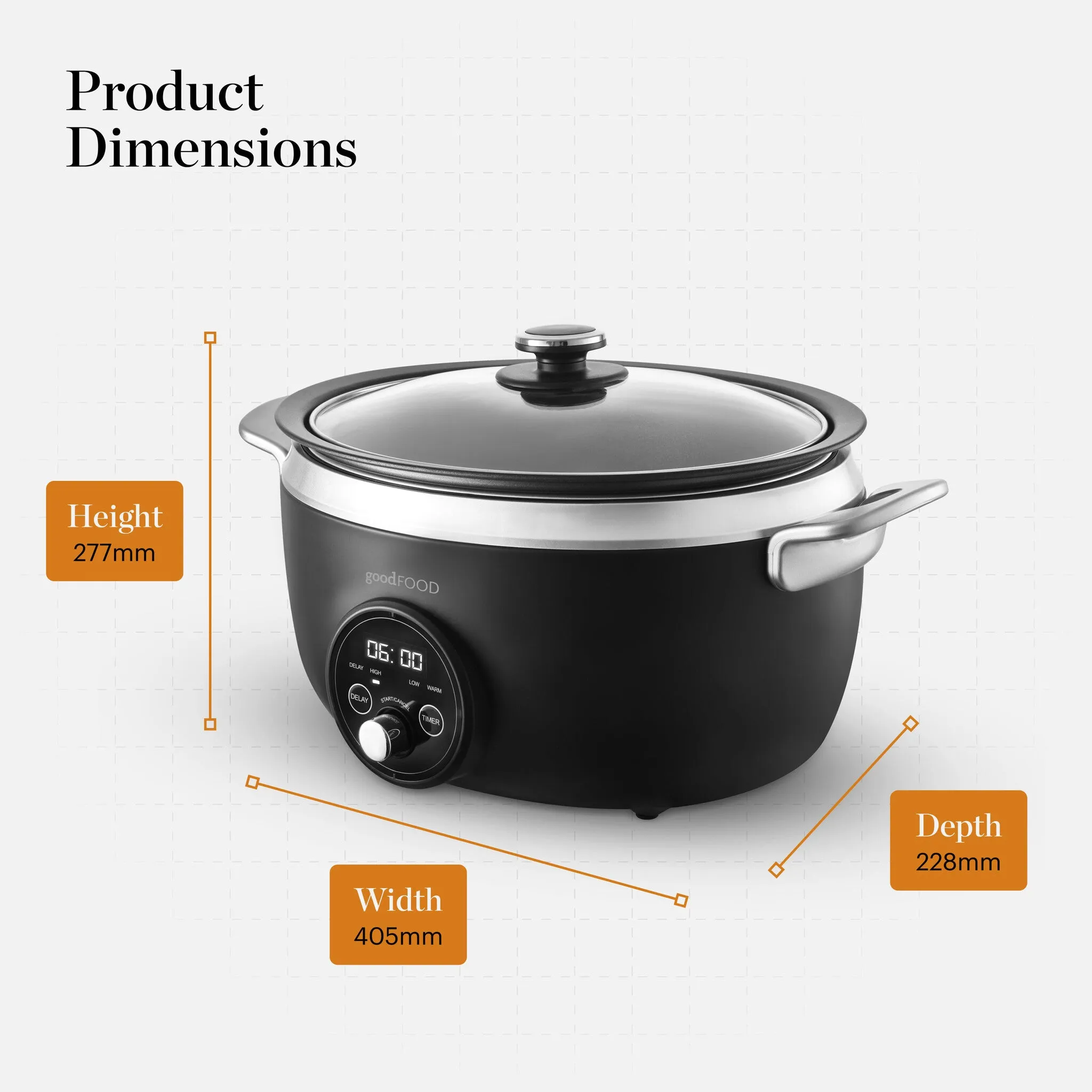 Tower GF16010 slow cooker 3.5 L 170 W Black