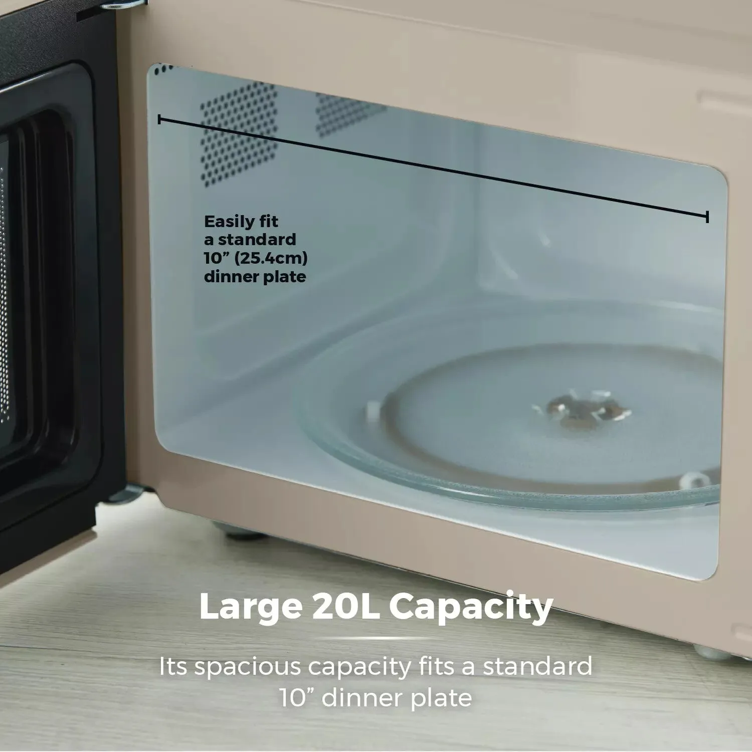 Tower Manual Microwave 20L - Latte