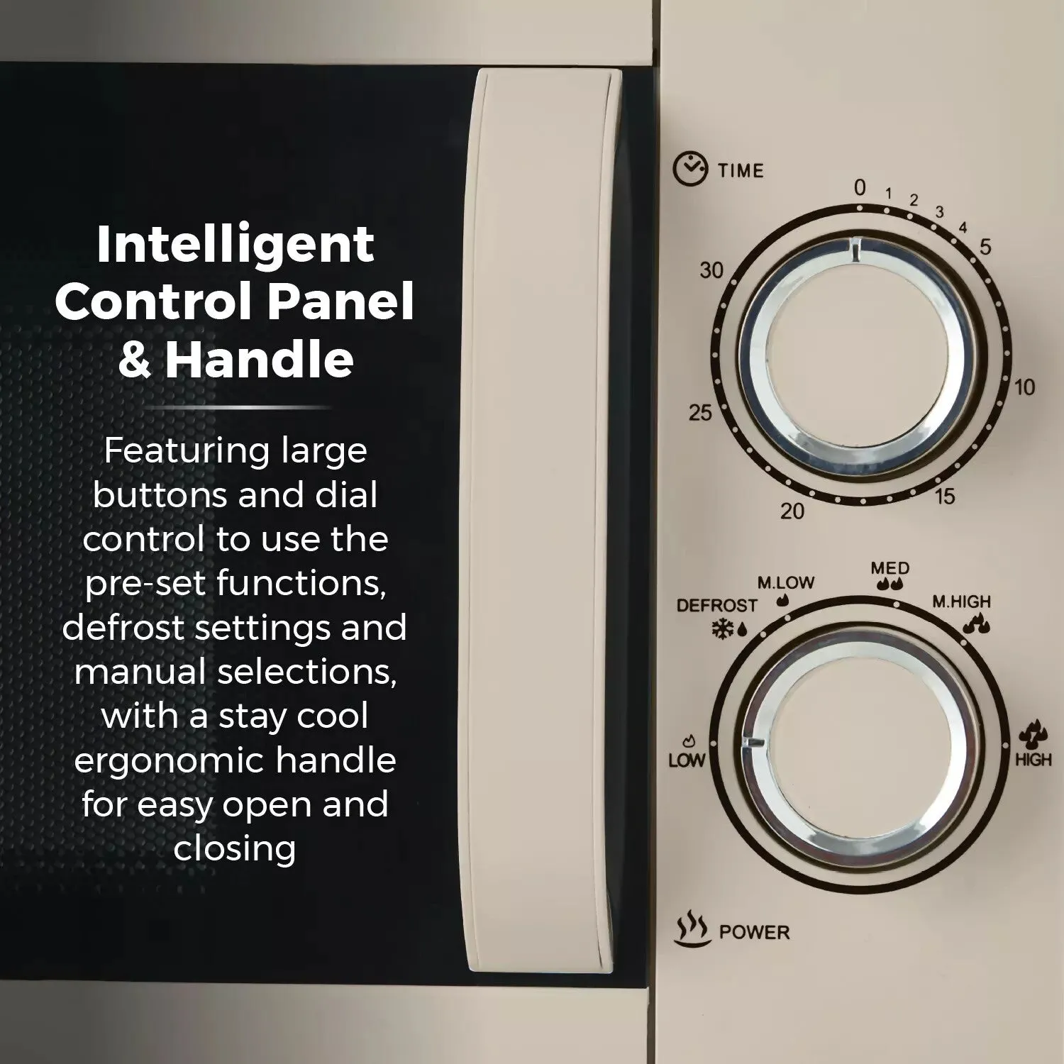 Tower Manual Microwave 20L - Latte