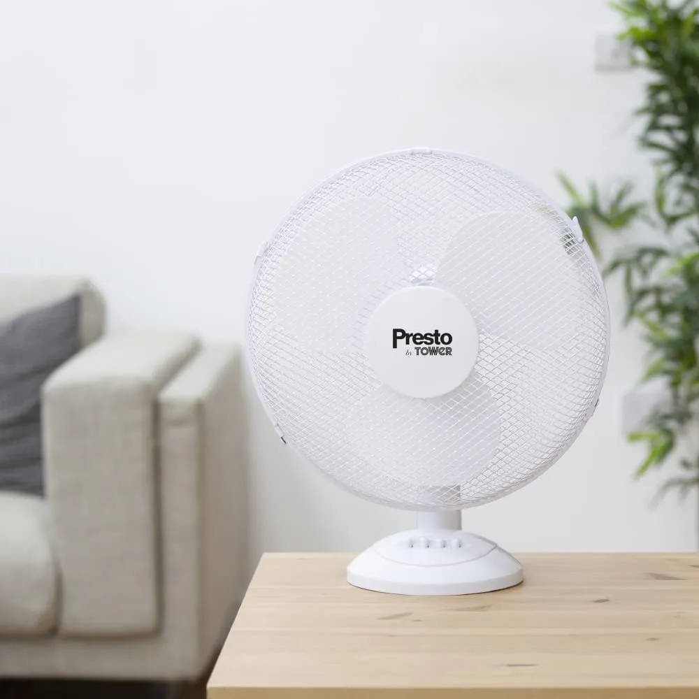 Tower Presto PT600003 16" Desk Fan - White