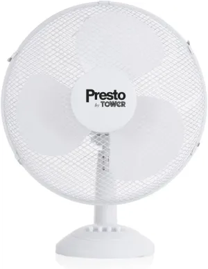 Tower Presto PT600003 16" Desk Fan - White