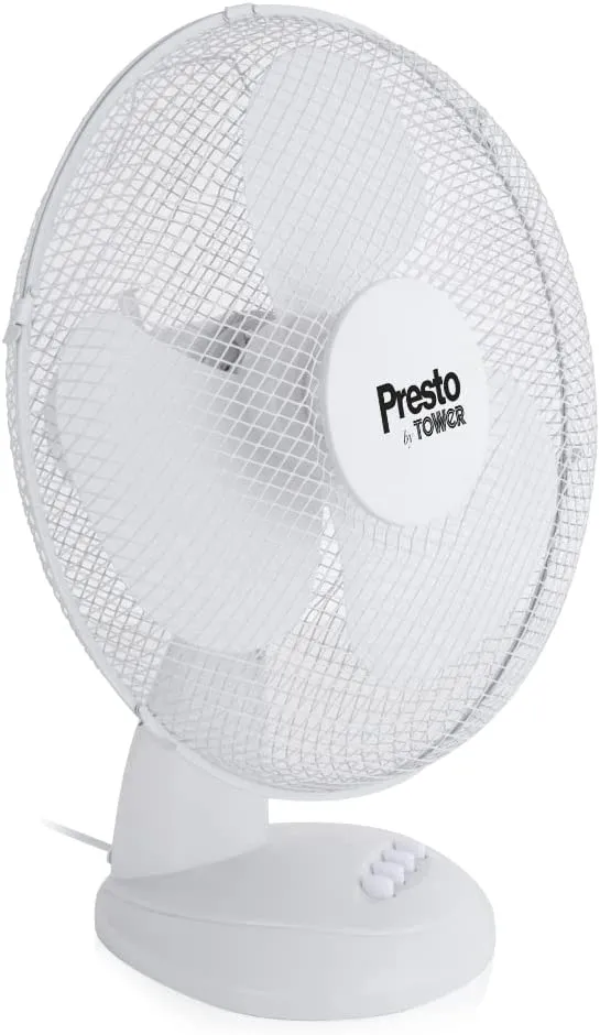 Tower Presto PT600003 16" Desk Fan - White