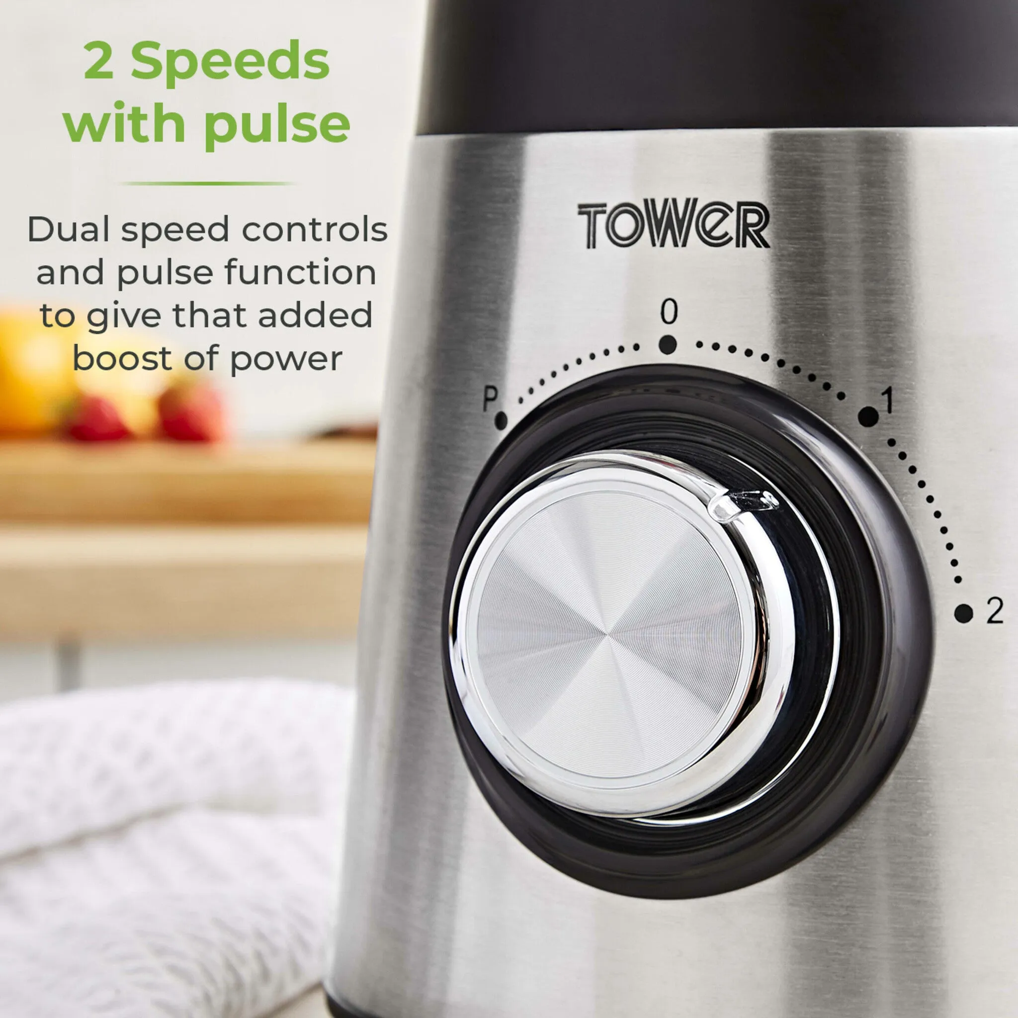 Tower T12073 blender 1.5 L Tabletop blender 500 W Stainless steel