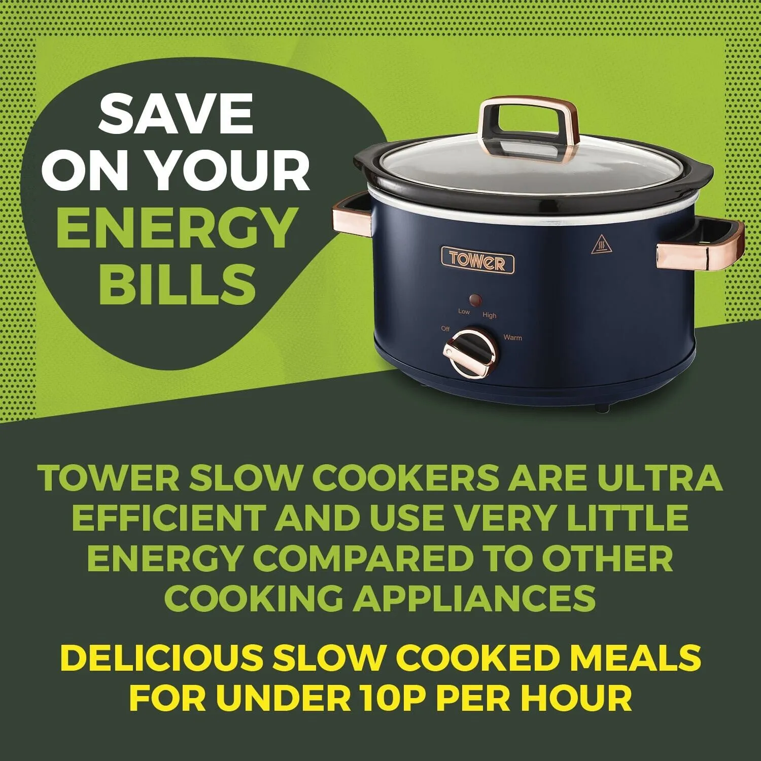Tower T16042MNB slow cooker 3.5 L 210 W Blue