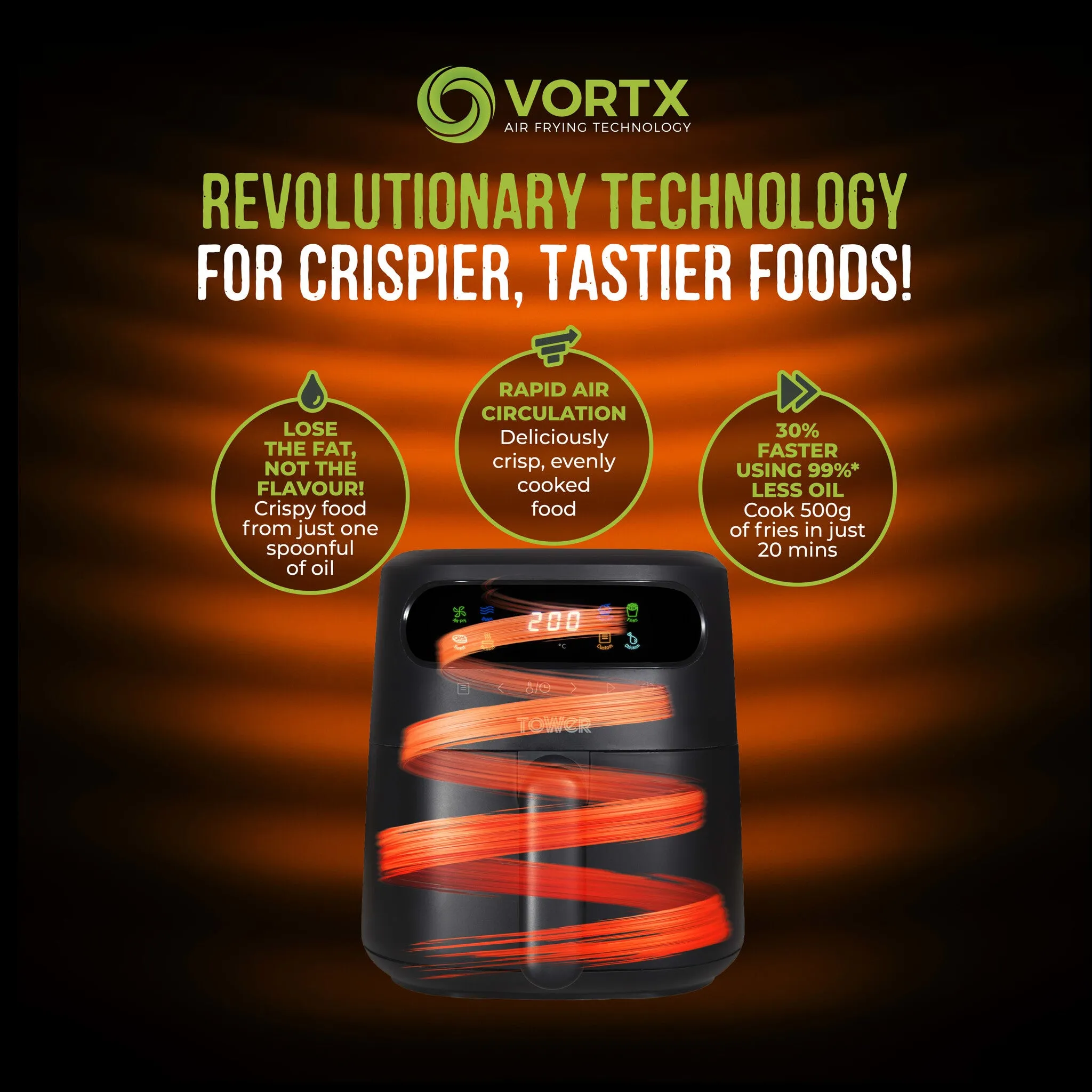 Tower T17125 Vortx 3L Air Fryer