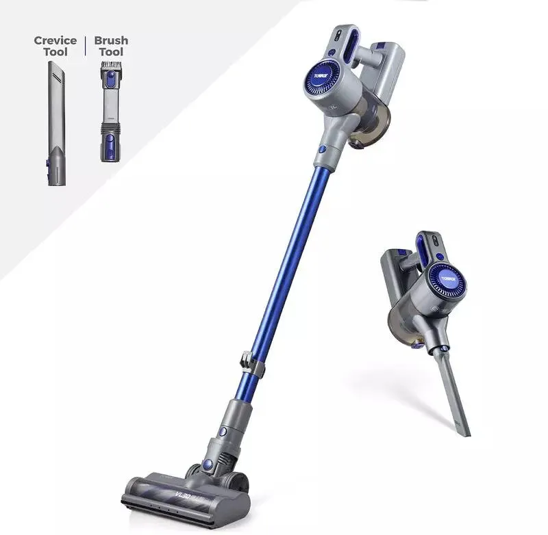 Tower T513003 stick vacuum/electric broom 2-in-1 stick vacuum DC Dry HEPA Bagless 150 W Blue