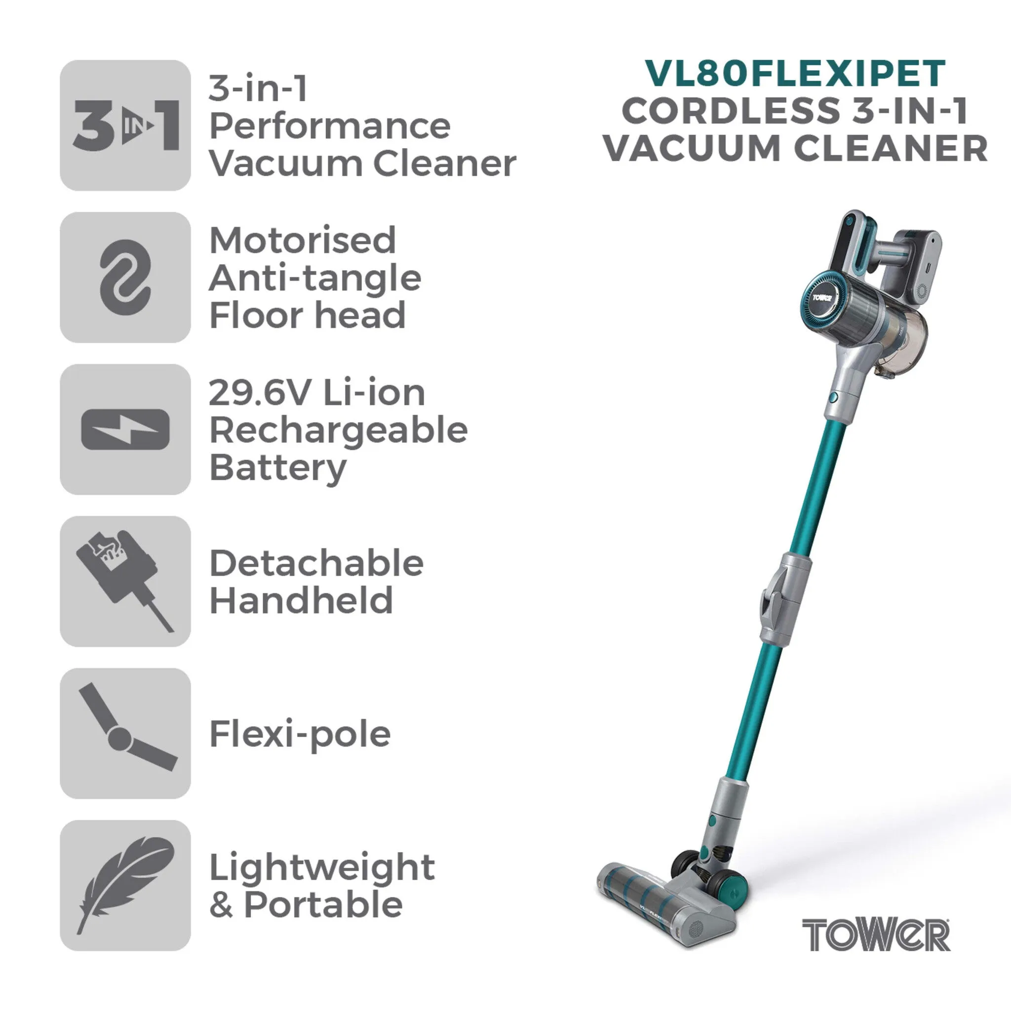Tower VL80 Flexi Anti Tangle
