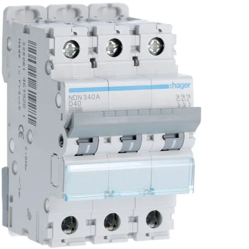 Triple Pole 10kA D Curve MCB 6a - 63a