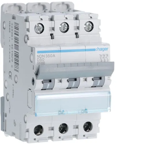 Triple Pole 10kA D Curve MCB 6a - 63a