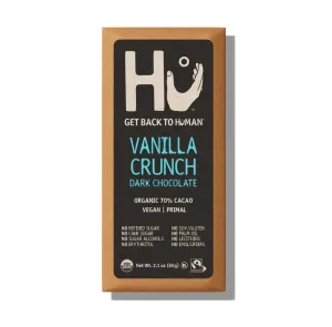 Vanilla Crunch 70% Dark Chocolate Bar 60g