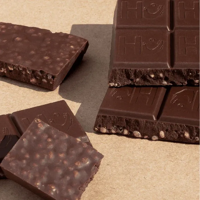 Vanilla Crunch 70% Dark Chocolate Bar 60g
