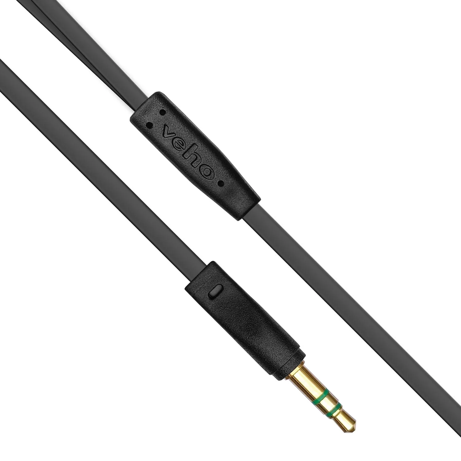 Veho VEP-003-Z1-G 360 Stereo Noise isolating Earphones with flex 'anti' tangle cord system