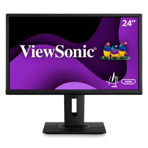 Viewsonic VG Series VG2440 24" Full HD Monitor - 60Hz, 5ms, MVA, Height Adjustable, Speakers, Black