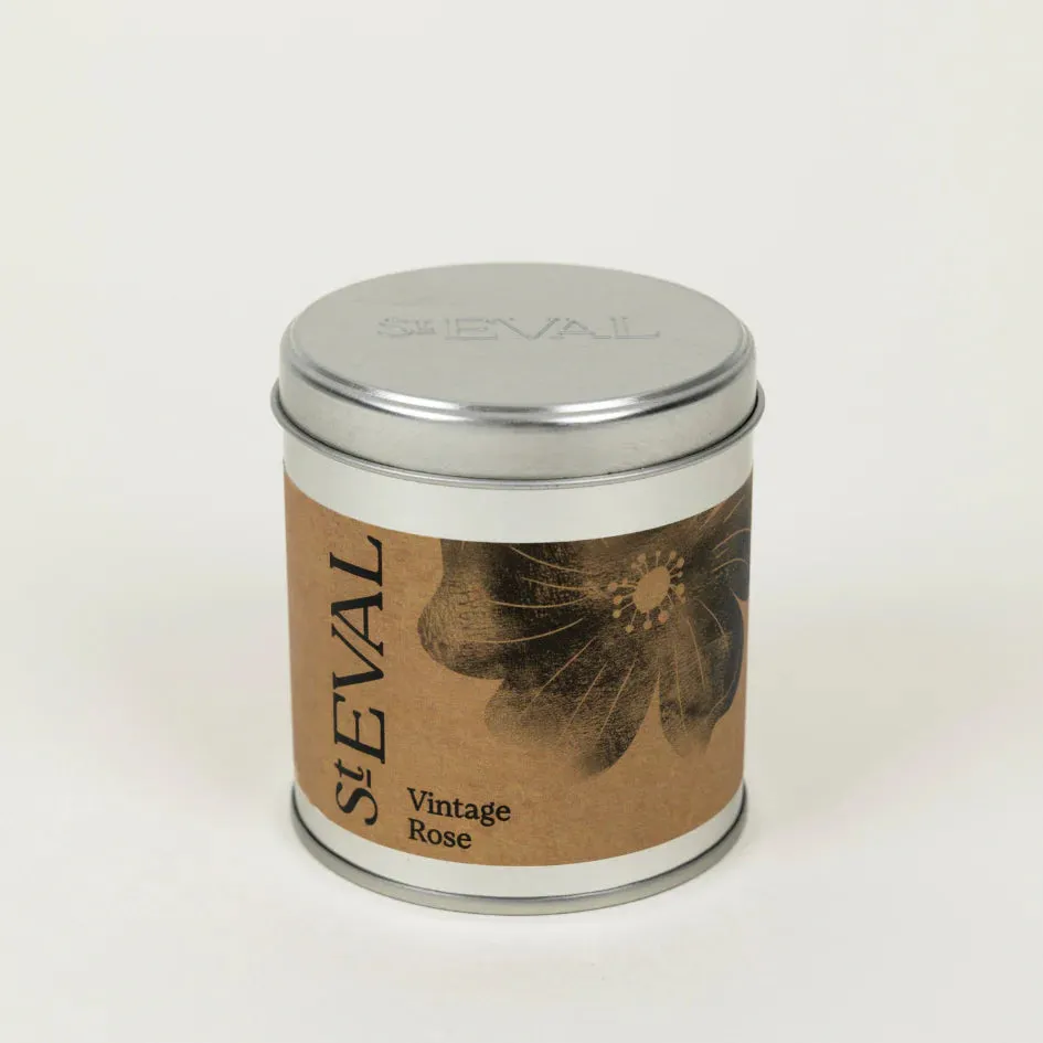 Vintage Rose Scented Tin Candle