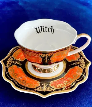 WITCH - Fine China Curiosity Teacup & Saucer Set