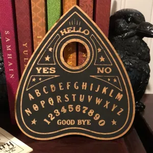 Wooden Engraved Planchette / Altar Tile / Seance Decor