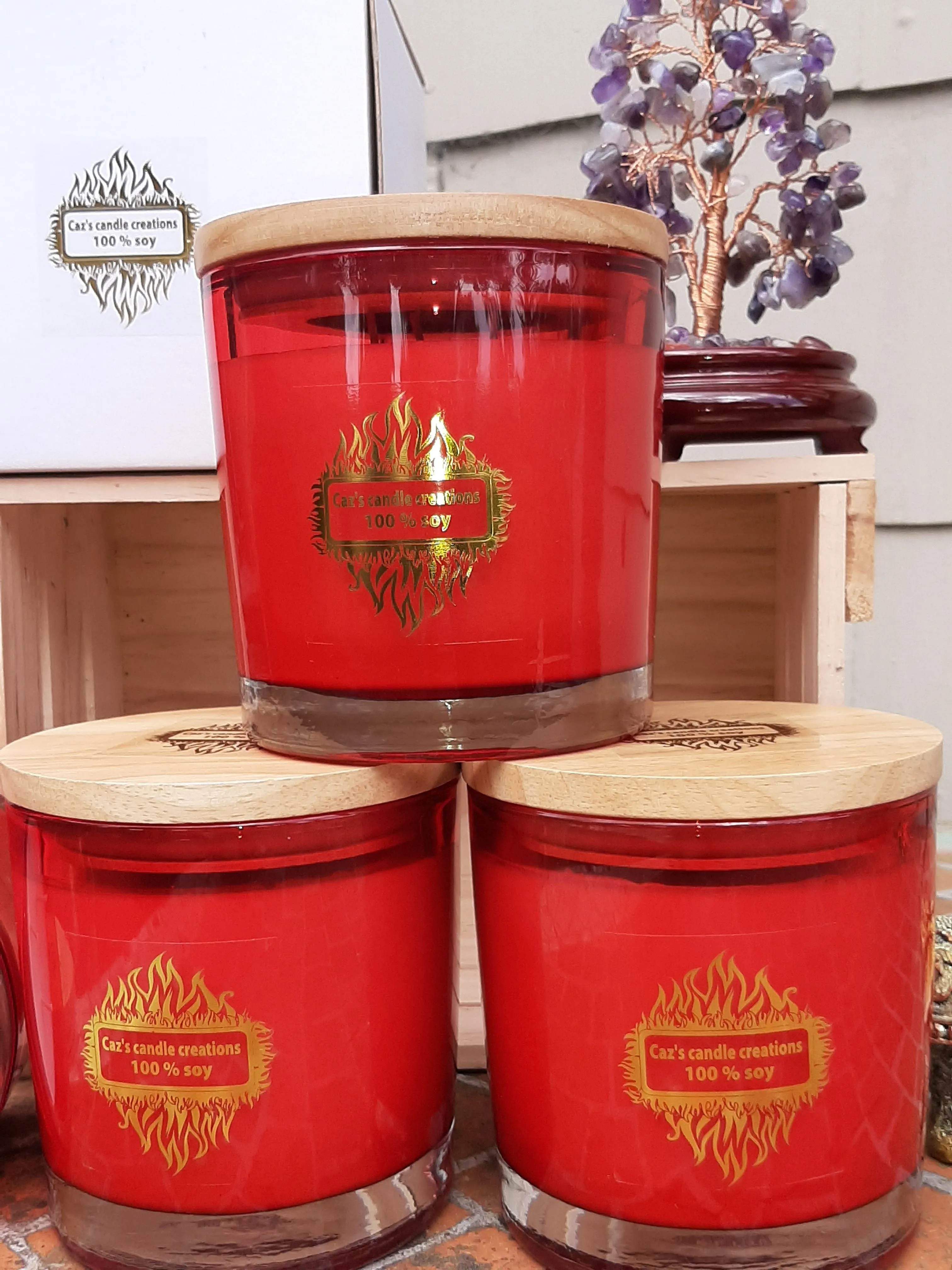 XL DRAGONS BLOOD SOY/COCONUT CANDLES LARGE