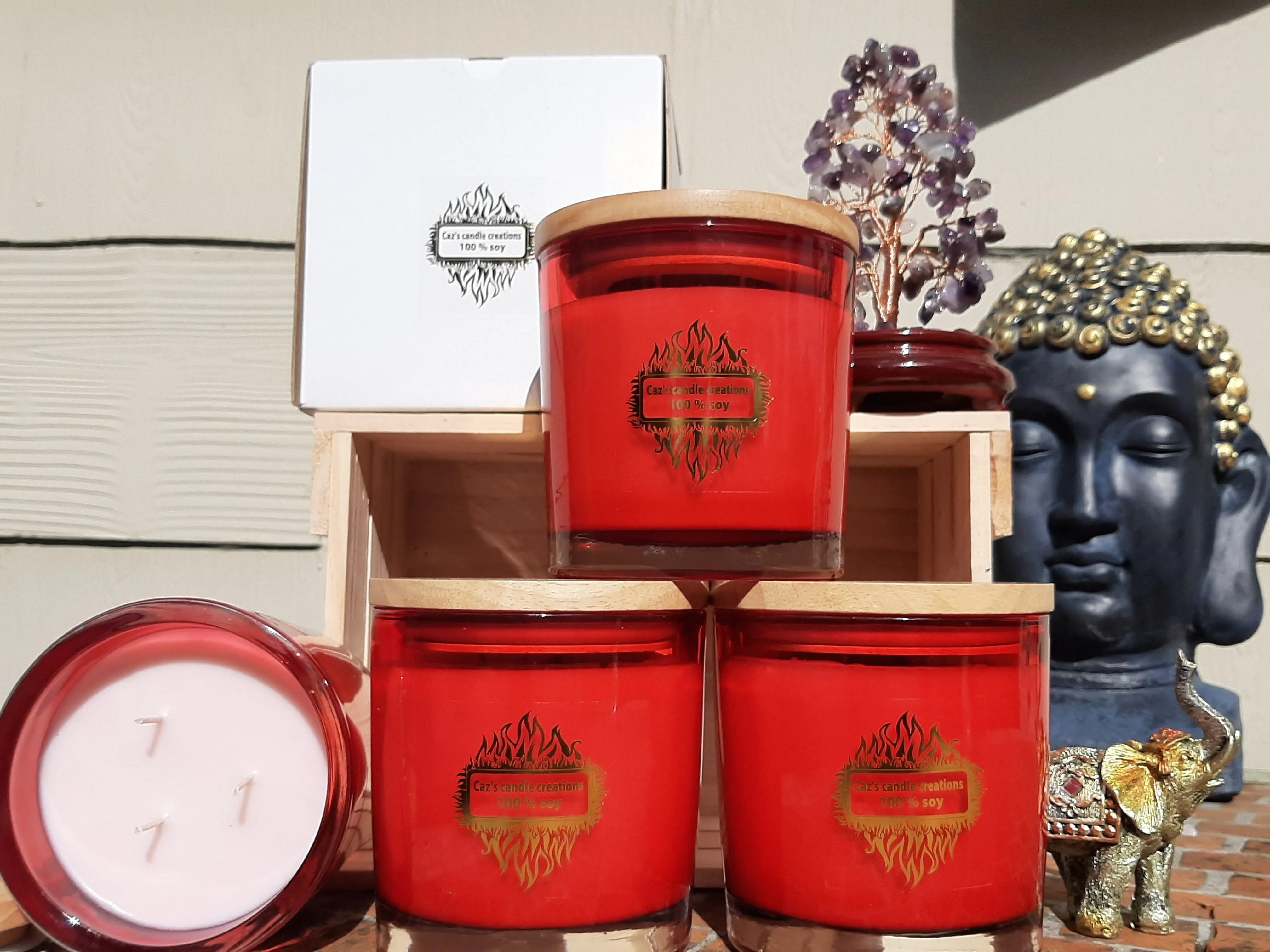 XL DRAGONS BLOOD SOY/COCONUT CANDLES LARGE