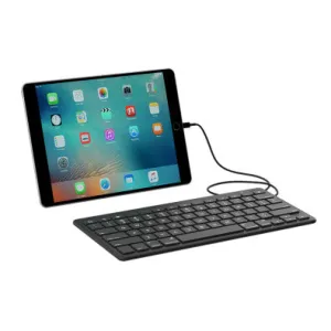 ZAGG ZLTKBW-BBU mobile device keyboard QWERTY UK English Lightning Black